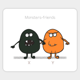 Monsters-frends Sticker